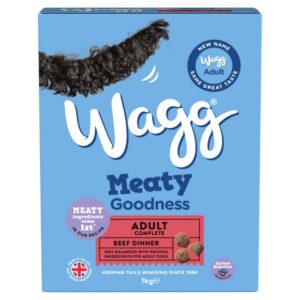 Wagg Meaty Goodness Adult Complete Beef Dinner 1kg 1Kg × 5 × 1