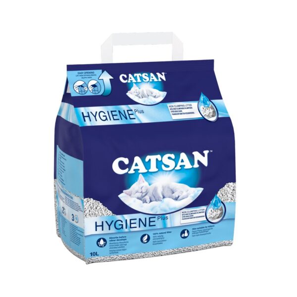 Catsan Hygiene Non-Clumping Odour Control Cat Litter 10L 10Ltr × 1