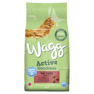 Wagg Active Goodness Vat Free Complete Rich in Beef & Veg 2kg 2Kg × 4
